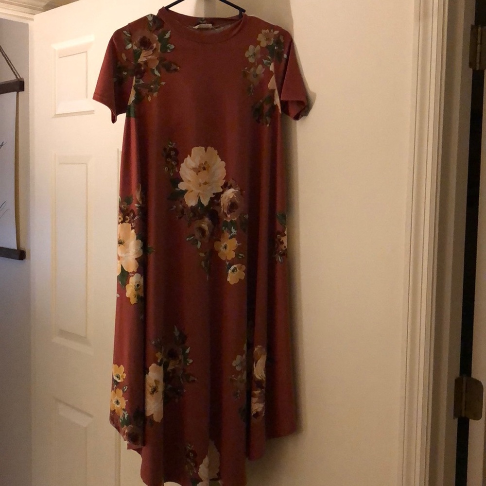 ROOLEE rust floral dress ✨